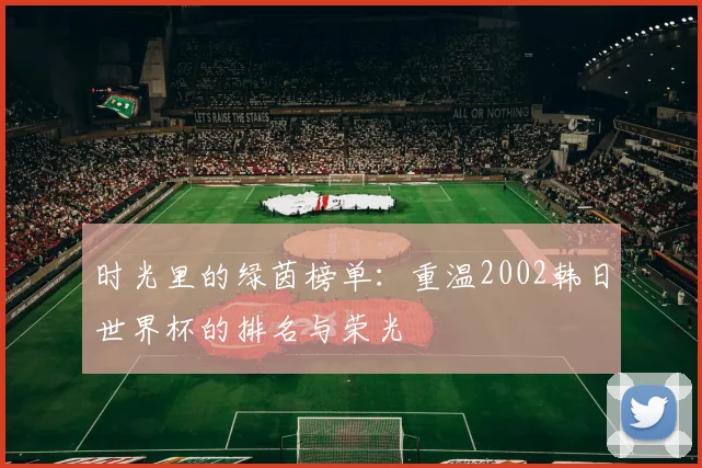 时光里的绿茵榜单:重温2002韩日世界杯的排名与荣光